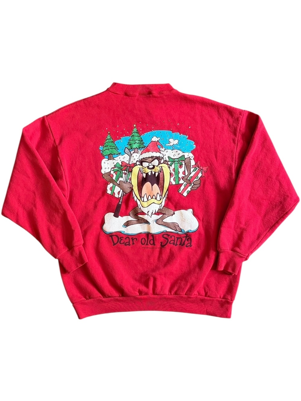 Taz Tasmanian Devil 1996 Christmas Sweater